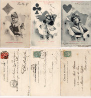 Cartes A Jouer - Les 4 Dames - Carreau - Trèfle - Coeur     (90037) - Cartes à Jouer