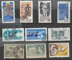 TEN AT A TIME - BRAZIL - LOT OF 10 DIFFERENT 4 - USED OBLITERE GESTEMPELT USADO - Lots & Serien