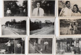 PHOTO 355 -  16  Photos Originales 8,5 X 6 -  Famille FREPP à VILLEPARISIS - Personnes Identifiées