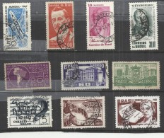 TEN AT A TIME - BRAZIL - LOT OF 10 DIFFERENT 5 - USED OBLITERE GESTEMPELT USADO - Collections, Lots & Series