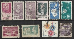 TEN AT A TIME - BRAZIL - LOT OF 10 DIFFERENT 6 - USED OBLITERE GESTEMPELT USADO - Lots & Serien