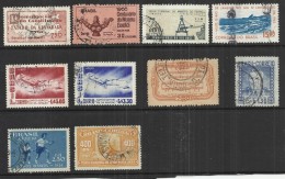 TEN AT A TIME - BRAZIL - LOT OF 10 DIFFERENT 7 - USED OBLITERE GESTEMPELT USADO - Verzamelingen & Reeksen