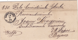 #T119      Romania/Moldova & Principality -  Official Letter Circulated  FROM SZANOS-UJVAR -TARGU LAPUS, 1879. - ...-1858 Vorphilatelie