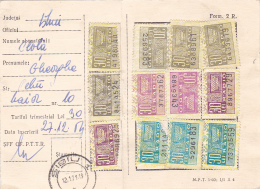 #BV2333         RADIO NOTEBOOK, 12X STAMPS,  FISCAUX STAMPS, 1971,  ROMANIA. - Fiscales