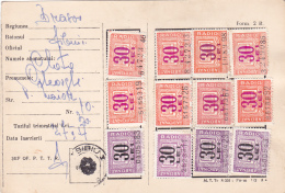 #BV2336         RADIO NOTEBOOK, 12 X STAMPS,  FISCAUX STAMPS, 1965  ,  ROMANIA. - Steuermarken