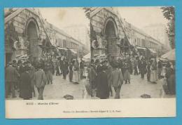 CPA Stéréoscopique - Métier Marchands Ambulants Le Marché D'Hiver NICE 06 - Märkte