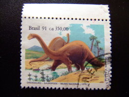 BRASIL BRÉSIL 1991 MUSEO DINOSAURIO - SAUROPODE - Yvert Nº 2022 º FU - Gebraucht