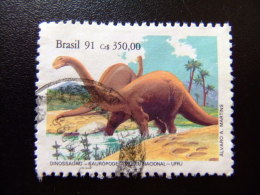 BRASIL BRÉSIL 1991 MUSEO DINOSAURIO - SAUROPODE - Yvert Nº 2022 º FU - Gebraucht