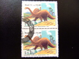 BRASIL BRÉSIL 1991 MUSEO DINOSAURIO - SAUROPODE - Yvert Nº 2022 º FU - Gebraucht