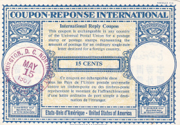 #BV2392 COUPON-REPONSE INTERNATIONAL,  1961, USA. - UPU (Universal Postal Union)