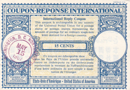 #BV2392 COUPON-REPONSE INTERNATIONAL,  1961, USA. - UPU (Wereldpostunie)