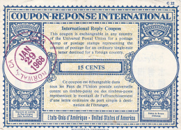 #BV2394  COUPON-REPONSE INTERNATIONAL,  1968, USA. - UPU (Unione Postale Universale)