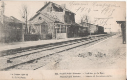 80  Rosieres   En Santerre Interieur De  La Gare - Rosieres En Santerre