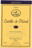 603 - Valdepeñas - 1995 - Castillo De Moral - Viña Albali - España - Rode Wijn