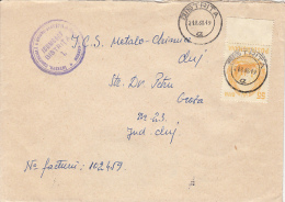 48468- REPUBLIC COAT OF ARMS, STAMPS ON REGISTERED COVER, 1968, ROMANIA - Briefe U. Dokumente