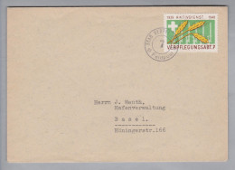 Schweiz Soldatenmarken Verpflegungsabt.7 1940 Brief Nach Basel - Documenten