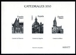 ESPAÑA / SPAIN / ESPAGNE - CATEDRALES 2010 - Impresión Calcográfica (cathedral, Cathedrale, Kirke) - Plasencia, Segovia - Essais & Réimpressions