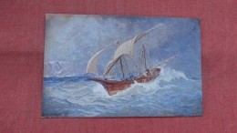 Sail Boat In Storm  Ref 2330 - Kirchner, Raphael