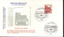 ALLEMAGNE  FDC    1965  Porche Monastere De Lorsch - Abbeys & Monasteries