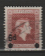 NOUVELLE-ZÉLANDE   ,N°124       Officiel - Dienstzegels