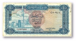 LIBYA - 1 Dinar - (1972 ) - P 35.b - Sign. 1 - Serie I ( 170 X 85 ) Mm - 3 Scans - Libye