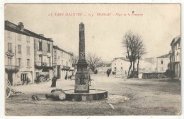 81 - BRASSAC - Place De La Fontaine - Poux 753 - 1915 - Brassac