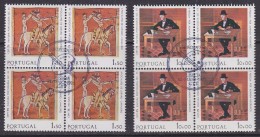 Europa Cept 1975 Portugal 2v Bl Of 4 Used 1st Day - Stamps With Full Gum (32015A) - 1975