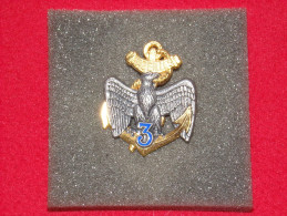 Insignes Militaire "3ème R.I.Ma Régiment Infanterie Marine "ENGINEER REGIMENT " - Marine