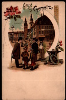 DC2016 - CHEMNITZ - HAUPTMARKT MIT LADEN VON BEIL - LITHO PC - Chemnitz