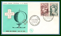 FDC Croix Rouge St Denis Réunion 1962 N° 353 /4 - Cartas & Documentos