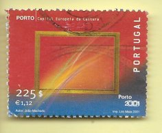 TIMBRES - STAMPS - PORTUGAL - 2001 - PORTO 2001 - CAPITALE EUROPÉENNE DE LA CULTURE - TIMBRE OBLITÉRÉ - Usati