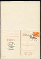 DDR P88 Postkarte Mit Antwort Ungefaltet FDC 1987  Kat. 6,50 € + - Postkarten - Gebraucht