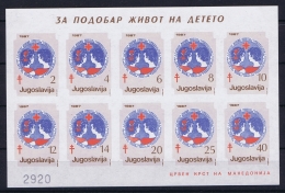 Yugoslavia 3 Blocks  Aid New - Blokken & Velletjes