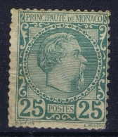 Monaco: Mi Nr 6  MH/* Falz/ Charniere   1885  Has A Very Small Tear At The Left Side - Neufs