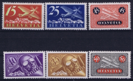 Switserland: Mi 179 - 184 MH/* Falz/ Charniere 1923 - Ongebruikt