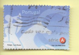 TIMBRES - STAMPS - PORTUGAL - 2002 - TIMBRE PAS DE FRAIS -  TIMBRE OBLITÉRÉ - Oblitérés