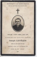 AVIS De Décès - Monsieur Joseph LEVÊQUE, Maire De Saint André Des Eaux: Décédé En 1915 - Devotion Images