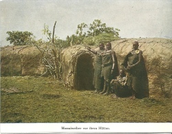 Deutsch Ostafrika - Massaiweiber Vor Ihren Hütten           Ca. 1900 - Ehemalige Dt. Kolonien