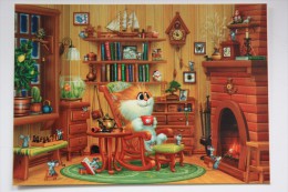 From Modern Ukrainian Postcard  Set - CAT TEDGE -  Postcard - 2014 - Chess - Échecs - Echecs