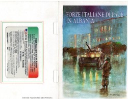Scheda Telefonica Nuova Forze Italiane Di Pace In Albania - 4 - Army