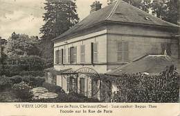 Delcampe - -ref- L856- Oise - Clermont - " Le Vieux Logis "- 47 Rue De Paris - Hotel - Hotels - Façade Sur La Rue De Paris - - Clermont