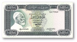 LIBYA - 10 Dinars - (1972 ) With Inscription - P 37.b - AUnc. - Sign. 1 - Serie I A/66 ( 192 X 95 ) Mm - 2 Scans - Libya