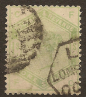 GB 1883 1/- Green QV SG 196 U #UP81 - Ohne Zuordnung