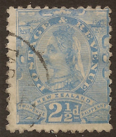 NZ 1882 2 1/2d QV P12x11.5 SSF SG 197 U #UM144 - Usados