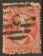 NZ 1871 2d Orange FFQ SG 133 U #UK326 - Usados
