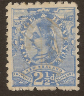 NZ 1882 2 1/2d QV P10x11 SSF SG 230 HM* #UM163 - Unused Stamps