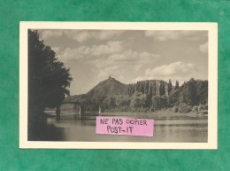 Carte-photo Bad Honnef Brücke Grafenwerth Mit Drachenfels Ruine 2 Scans - Drachenfels