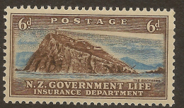 NZ 1947 6d Govt Life SG L48 UNHM #UK295 - Service