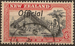 NZ 1940 8d Maori Council Official SG O149 U #UK225 - Dienstmarken
