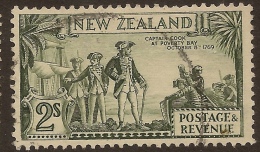 NZ 1935 2/- Captain Cook SG 589d U #UM252 - Oblitérés